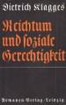 Reichtum und soziale Gerechtigkeit | Dietrich Klagges