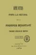 Apuntes Para La Historia de La Provincia de Santa Fe | Iriondo, Urbano de