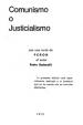 Comunismo o Justicialismo | Badanelli, Pedro